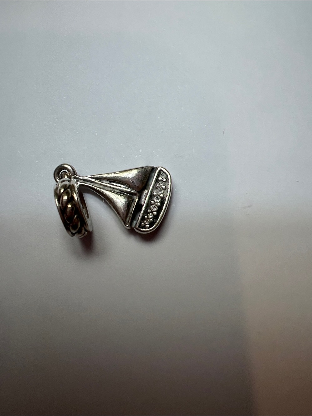 Pandora Silver Gramophone Dangle Charm - Silver